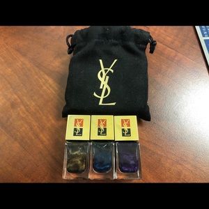 YSL La Laque #126,127&128 nail lacquer.